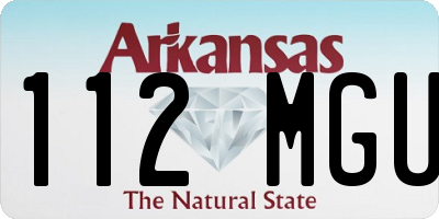 AR license plate 112MGU