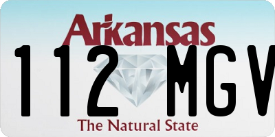 AR license plate 112MGV