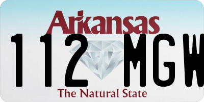 AR license plate 112MGW