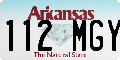 AR license plate 112MGY