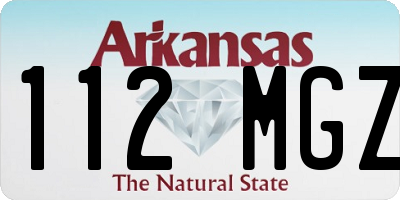 AR license plate 112MGZ