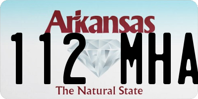 AR license plate 112MHA