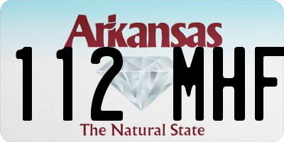 AR license plate 112MHF