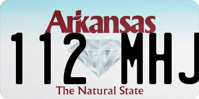 AR license plate 112MHJ