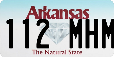 AR license plate 112MHM