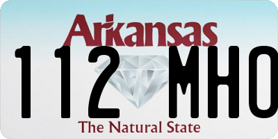 AR license plate 112MHO