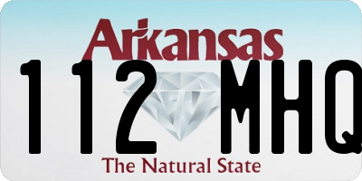 AR license plate 112MHQ