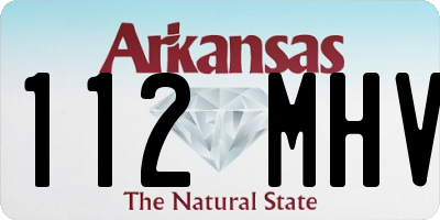 AR license plate 112MHV