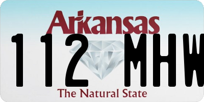 AR license plate 112MHW