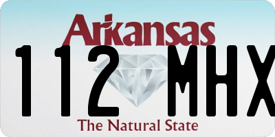 AR license plate 112MHX