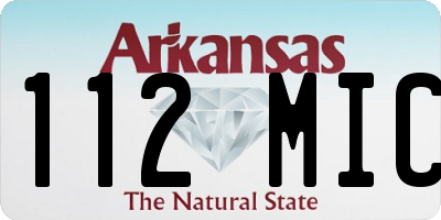 AR license plate 112MIC
