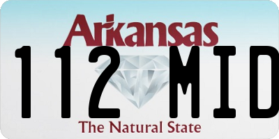 AR license plate 112MID