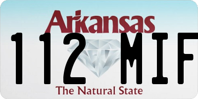 AR license plate 112MIF
