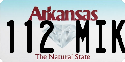 AR license plate 112MIK