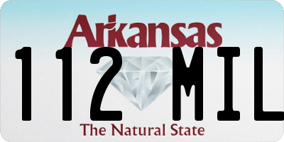 AR license plate 112MIL