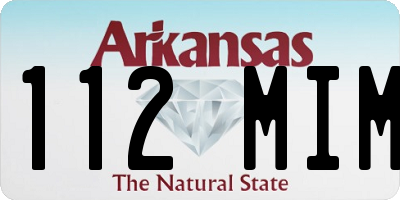 AR license plate 112MIM