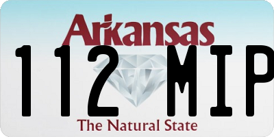 AR license plate 112MIP