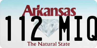 AR license plate 112MIQ