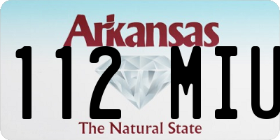 AR license plate 112MIU