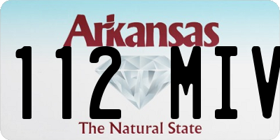 AR license plate 112MIV