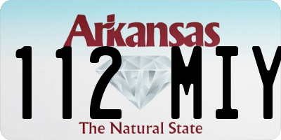 AR license plate 112MIY