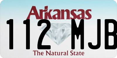 AR license plate 112MJB