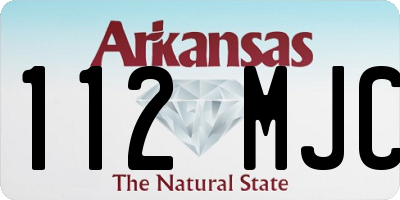 AR license plate 112MJC