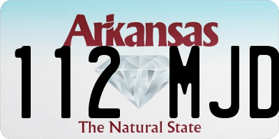AR license plate 112MJD