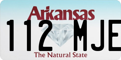 AR license plate 112MJE