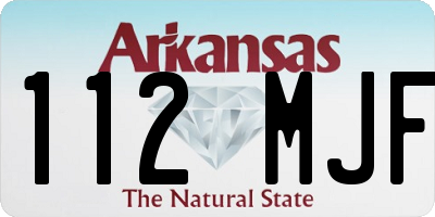 AR license plate 112MJF