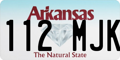 AR license plate 112MJK