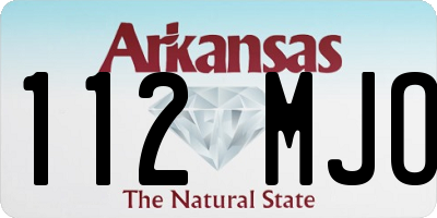 AR license plate 112MJO