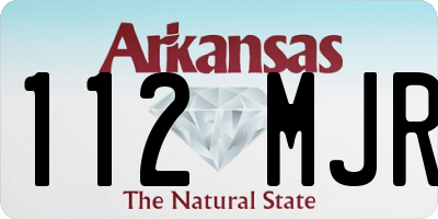 AR license plate 112MJR