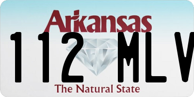 AR license plate 112MLV