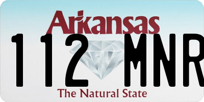 AR license plate 112MNR