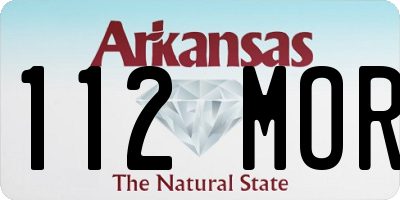 AR license plate 112MOR
