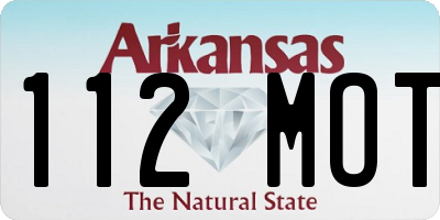 AR license plate 112MOT
