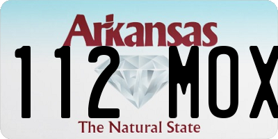 AR license plate 112MOX