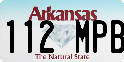 AR license plate 112MPB