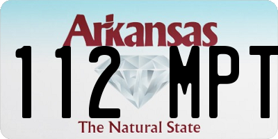 AR license plate 112MPT