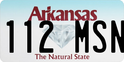 AR license plate 112MSN