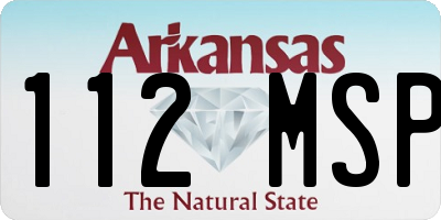 AR license plate 112MSP