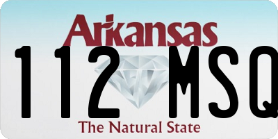 AR license plate 112MSQ