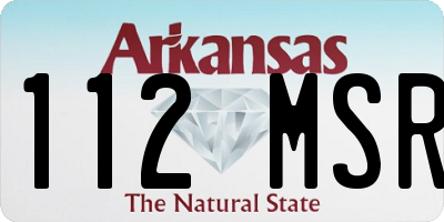 AR license plate 112MSR