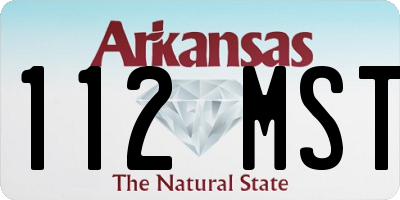AR license plate 112MST
