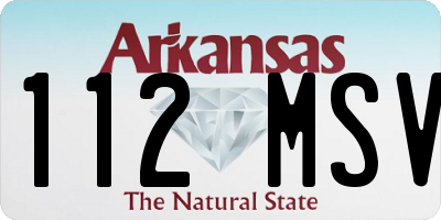 AR license plate 112MSV