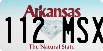 AR license plate 112MSX