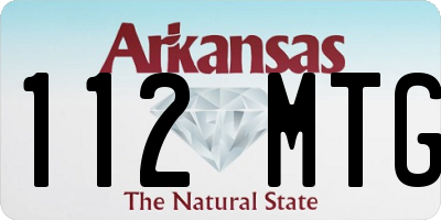 AR license plate 112MTG
