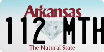 AR license plate 112MTH