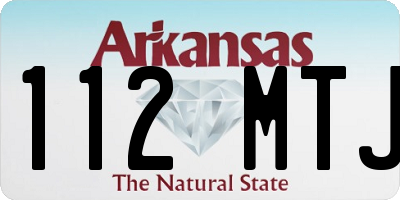 AR license plate 112MTJ